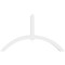Ekena Millwork Archdale Architectural Grade PVC Gable Bracket, 72"W x 42"H x 4"D x 4"F, 14/12 Pitch GBP072X42X0404ARC00 - alternate 2